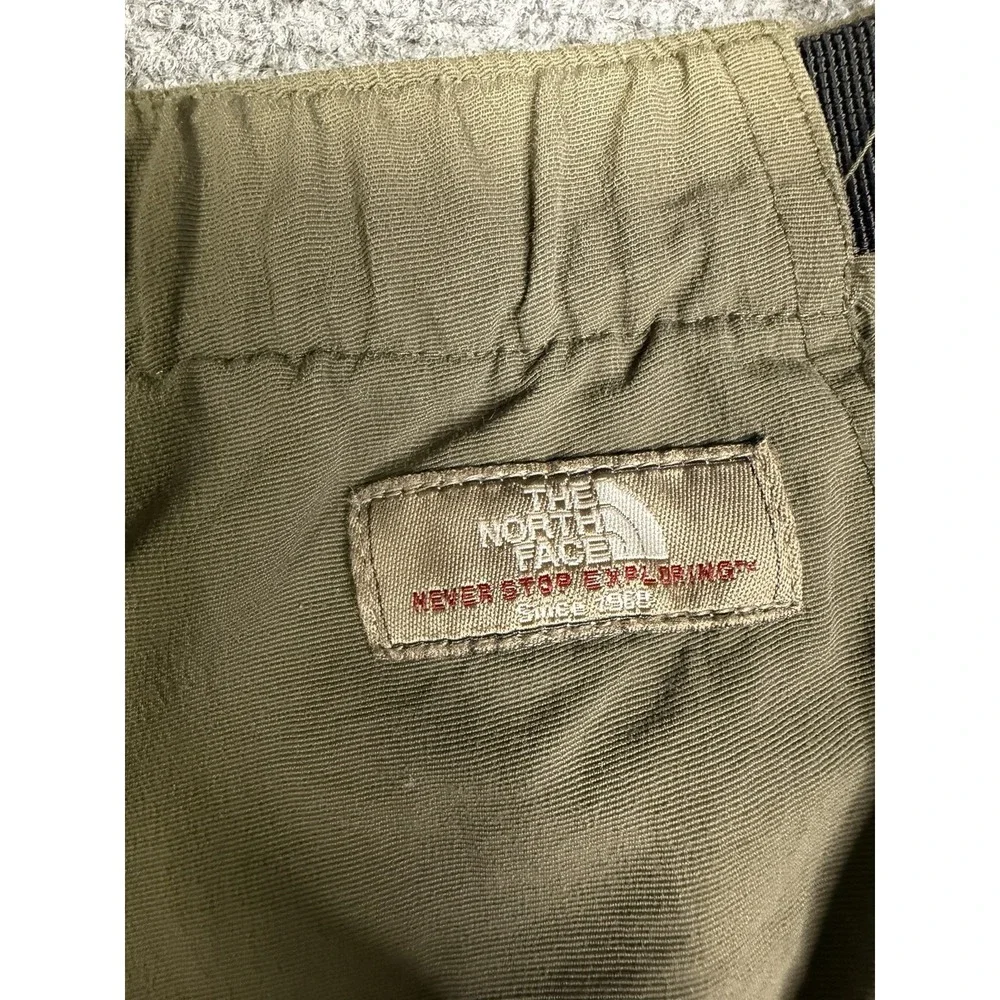 Men's The North Face Green Cargo Hiking Shorts *See Info* Size Large Belted